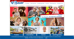 Desktop Screenshot of bauer-milch.de